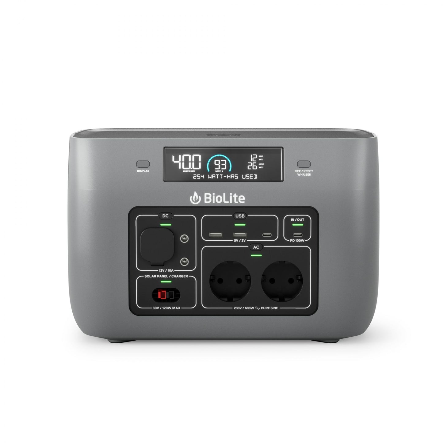 BioLite BaseCharge 600 - Solar Generator